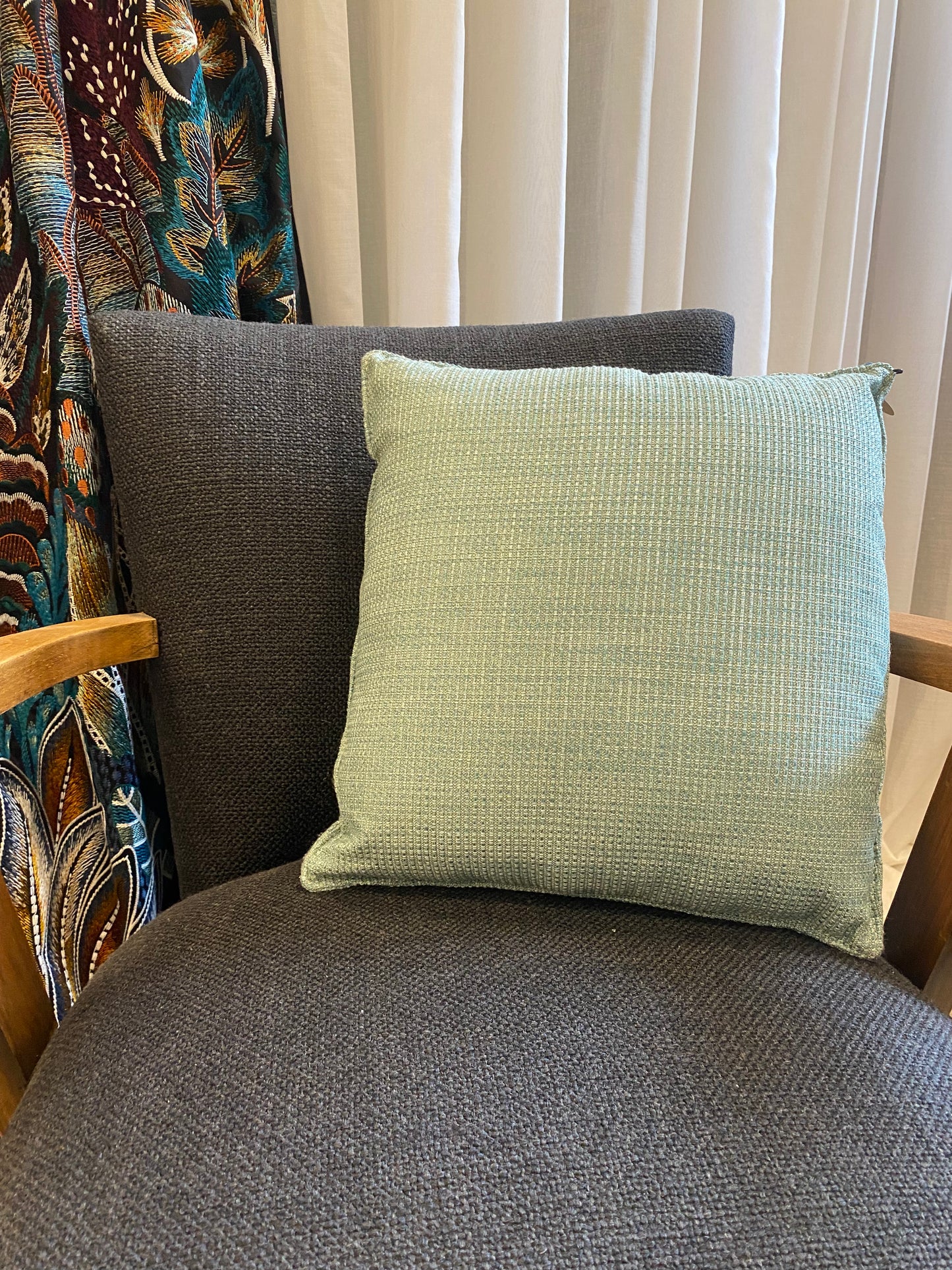 Coussin Nobilis Turquoise