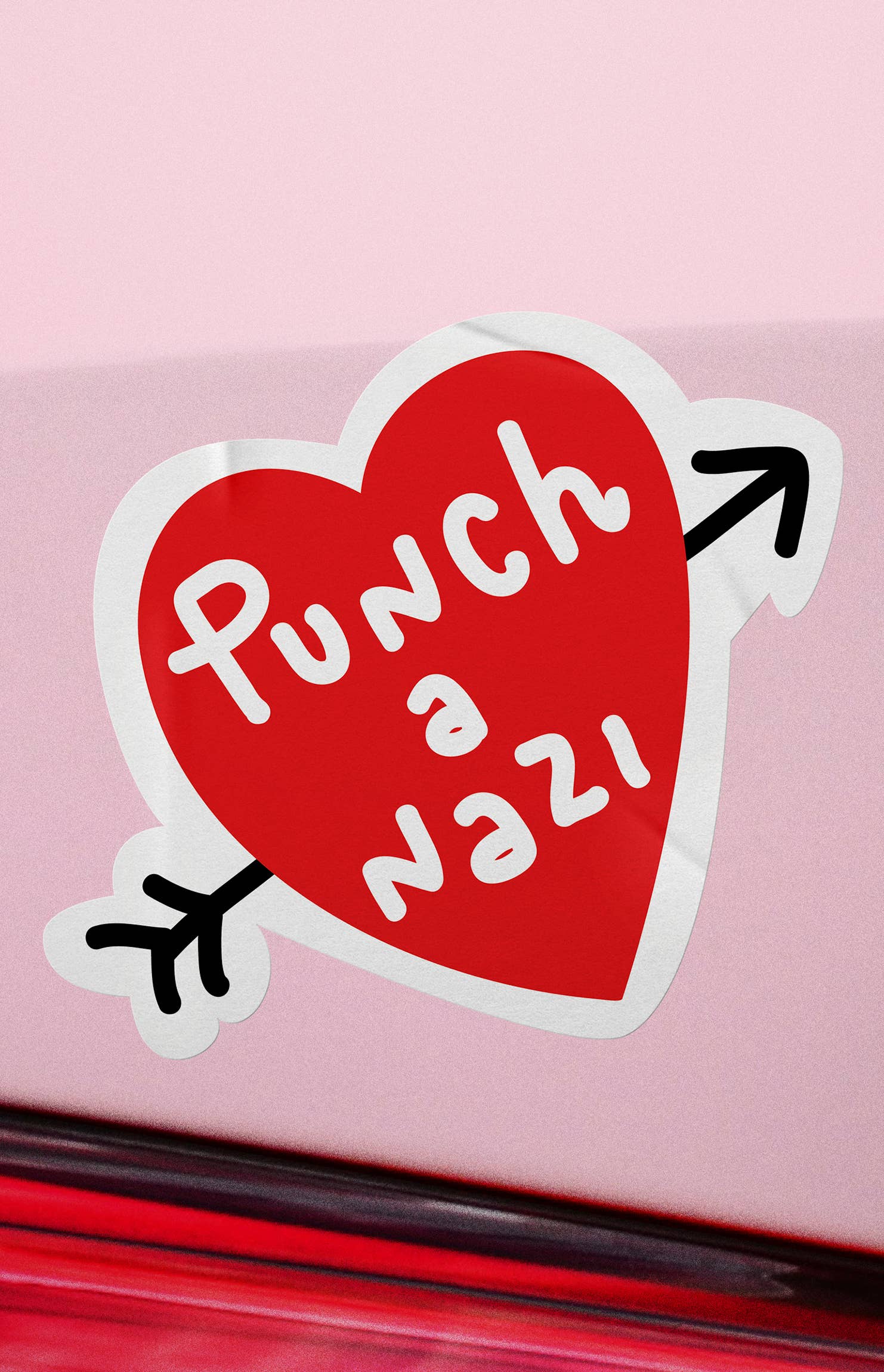 Chiaralascura - Punch a nazi - sticker