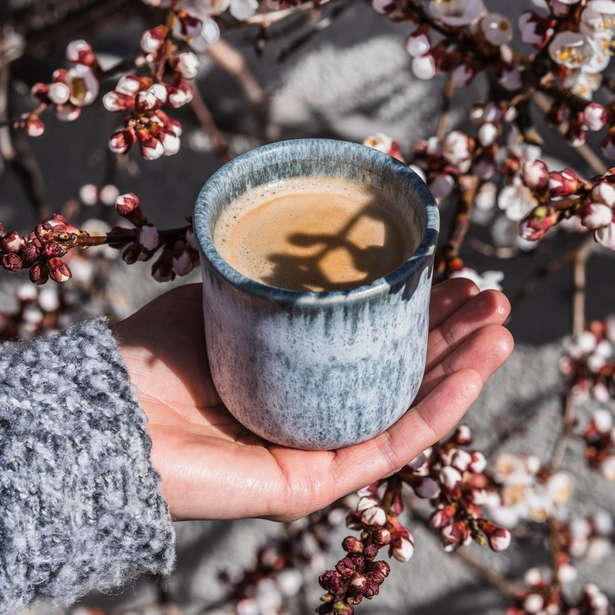 Egg Back Home - Tasse Reactive de taille moyenne, gris clair