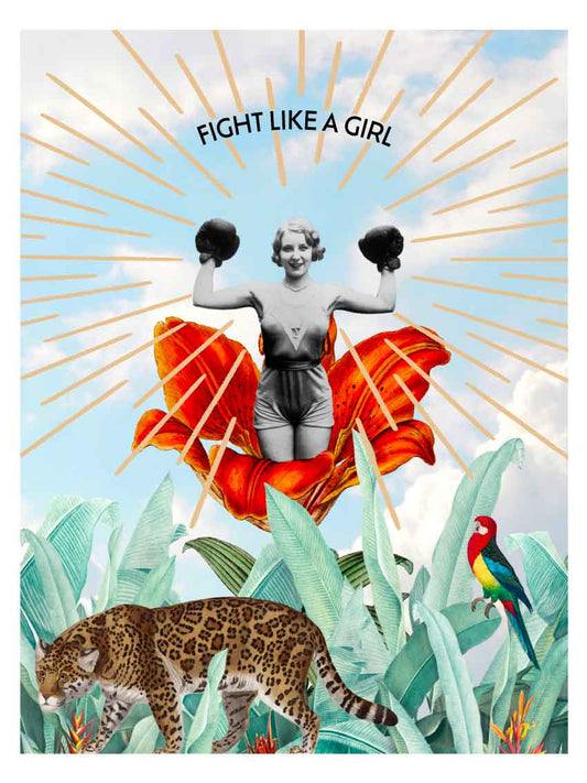 Flora Florae - Poster Fight Like a Girl: 30x40cm