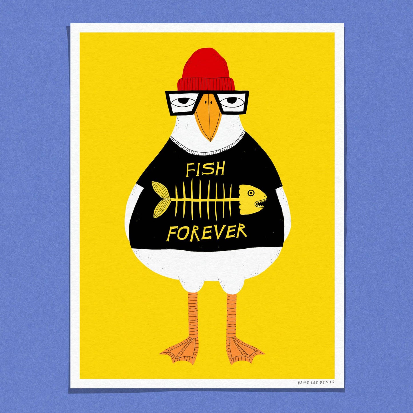 Dans Les Dents - Affiche / Poster 30X40 CM - FISH FOREVER