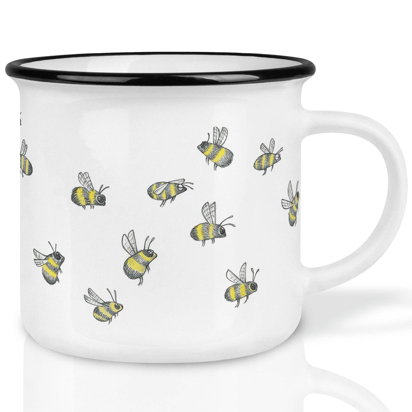 LIGARTI - Mug en céramique — essaim d'abeilles