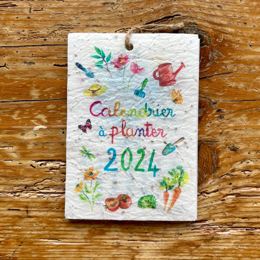 Calendrier à planter 2024 A6