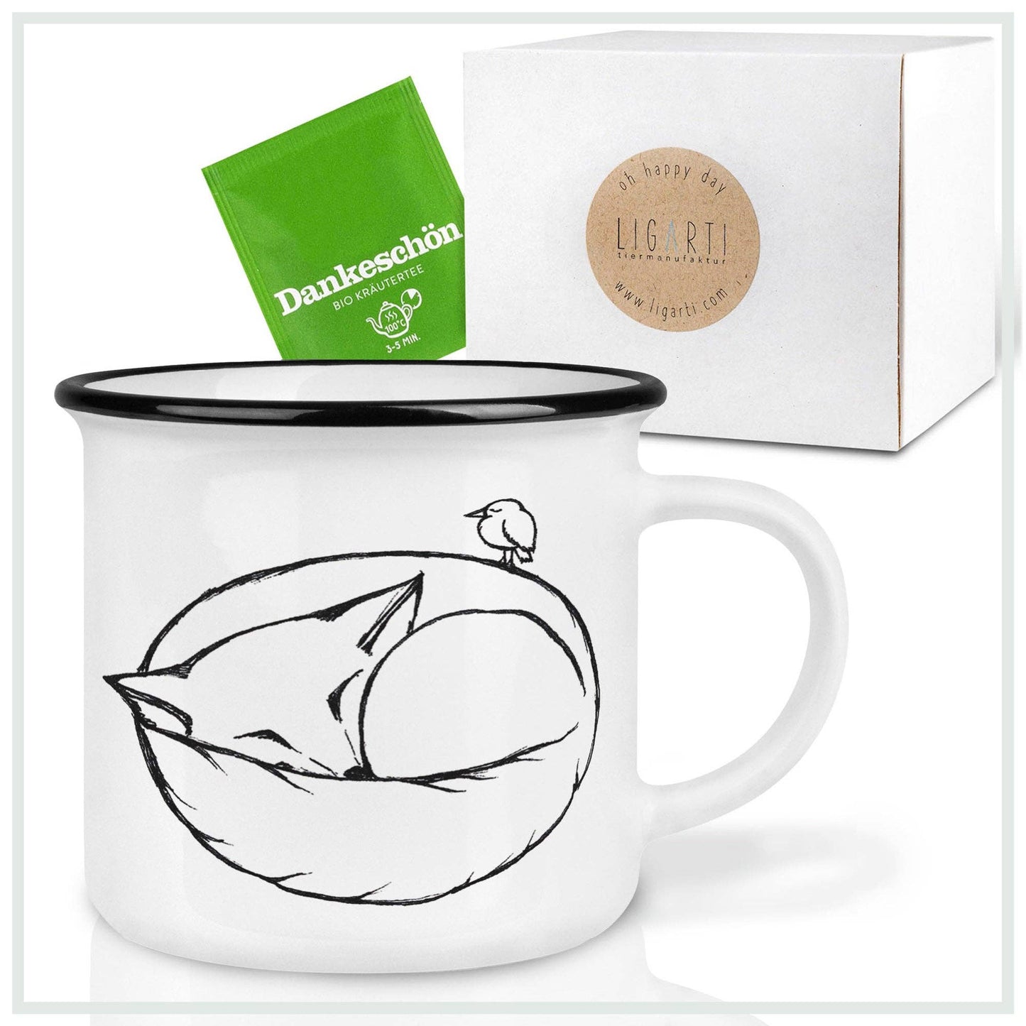 LIGARTI - Mug en céramique — Sleeping Fox