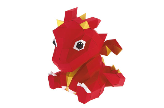 Petit Dragon en papier 3D Agent Paper