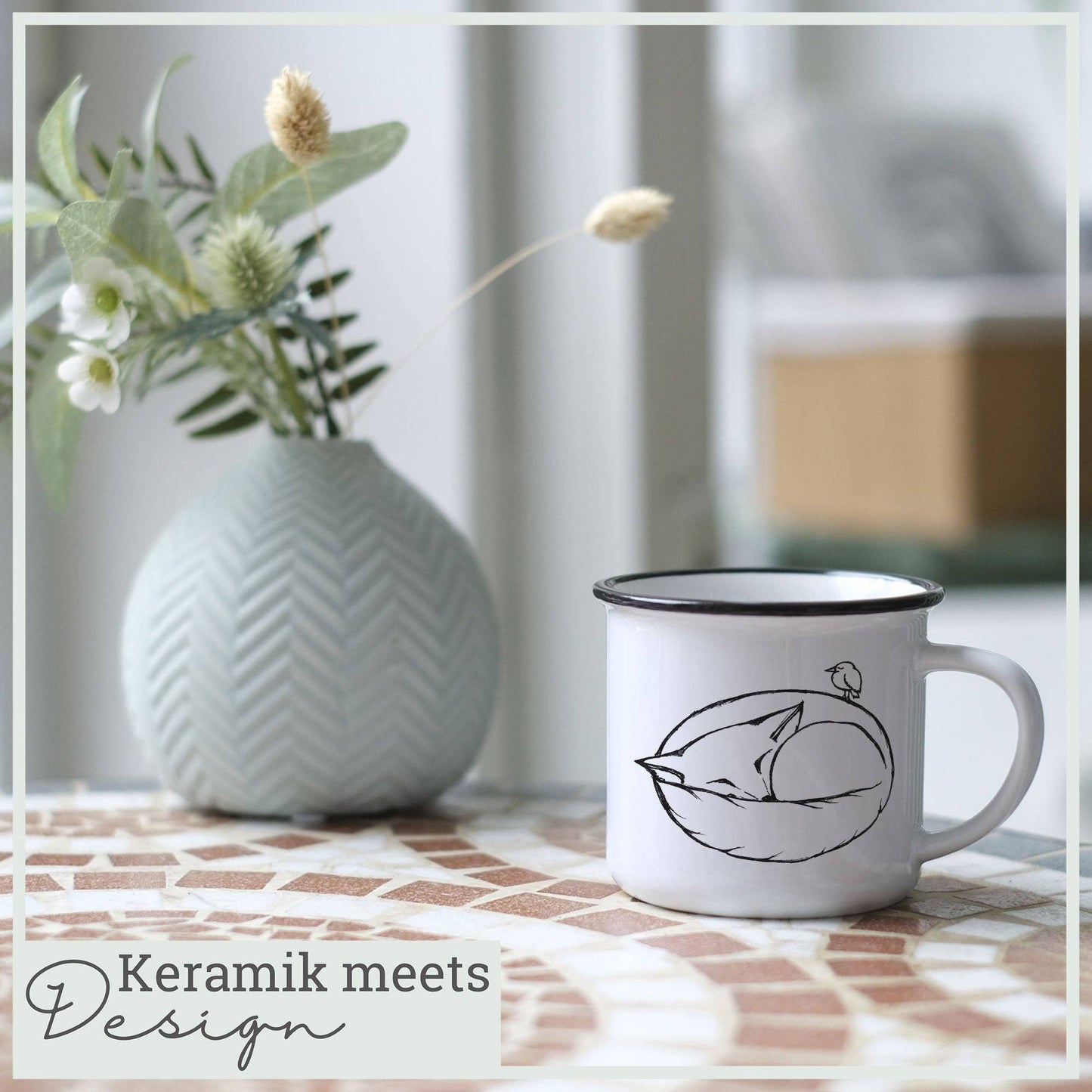 LIGARTI - Mug en céramique — Sleeping Fox