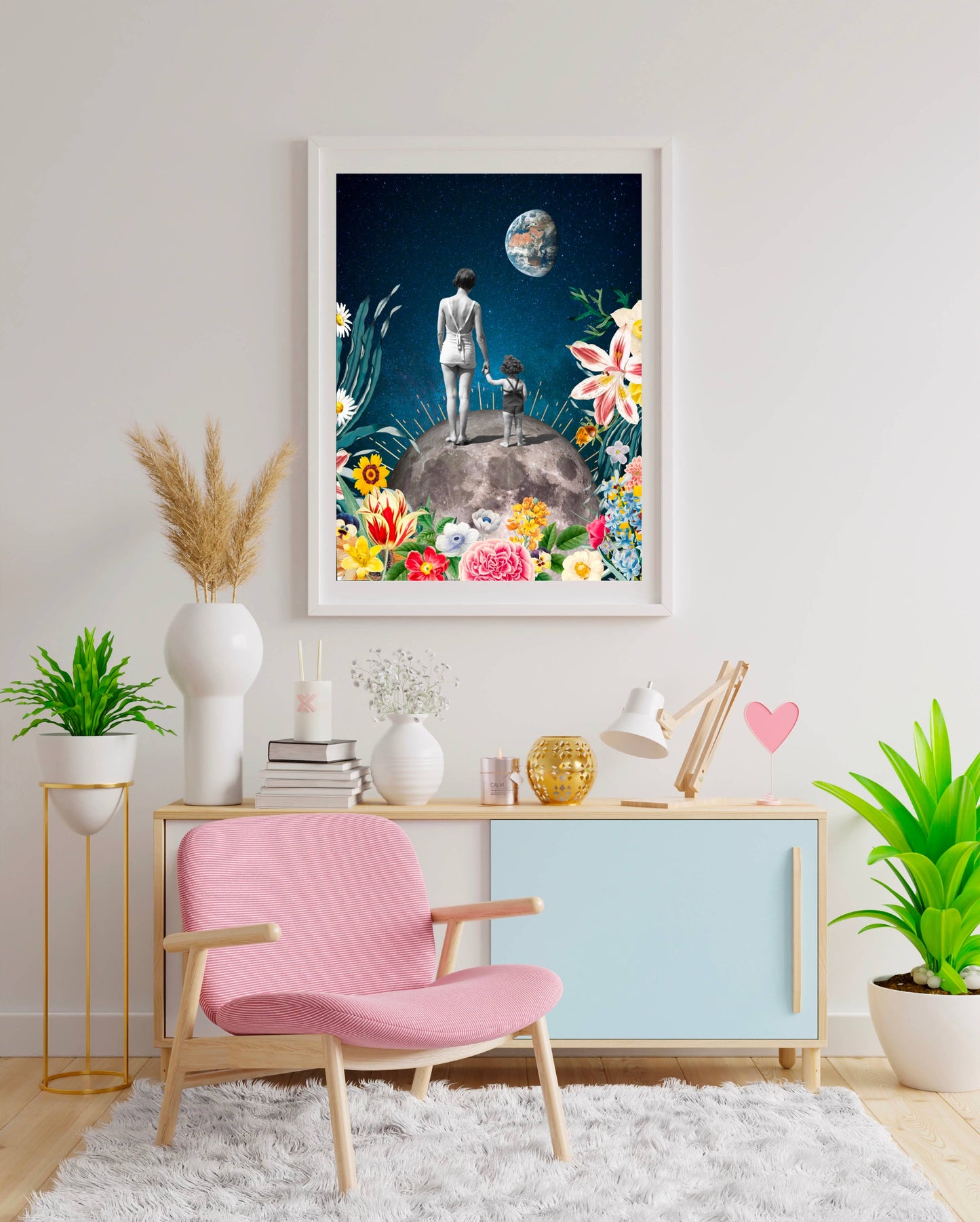 Flora Florae - Poster Maman (et sa fille): 30x40cm