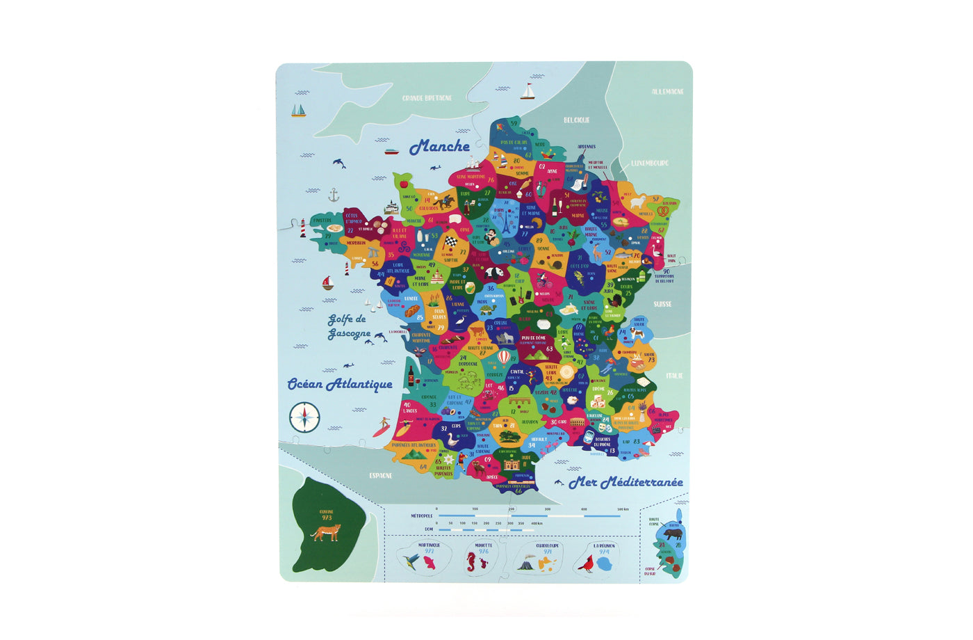 Agent Paper - Puzzle Carte de France