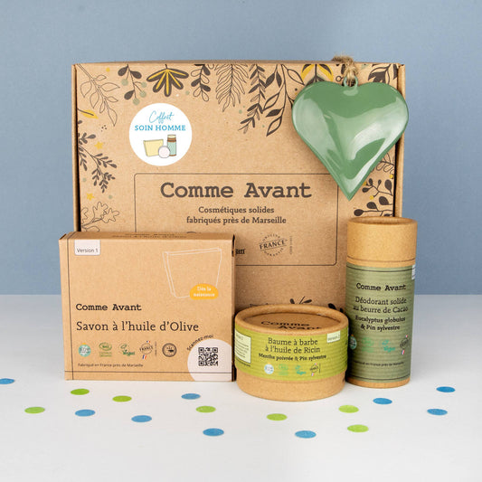 Comme Avant - Coffret - Routine soin homme zéro déchet